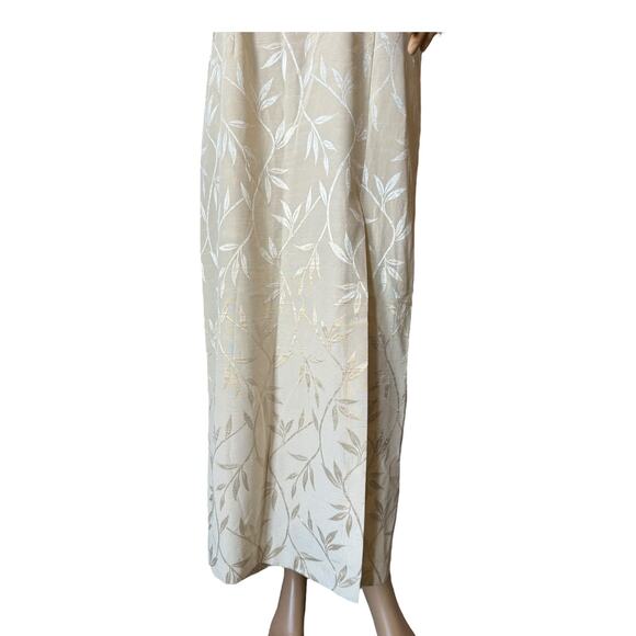 NWT Vintage ivory Brocade Cheongsam Dress from J.R. Nites by Caliente Size 10 P - Picture 6 of 17